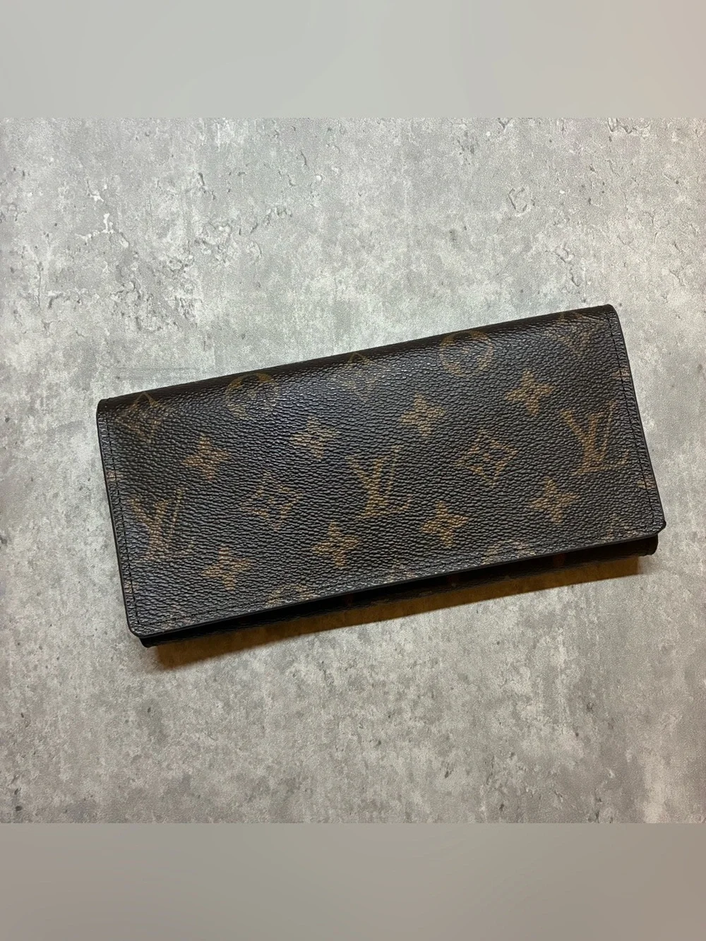 Brown Monogram Canvas Long Trifold wallet
